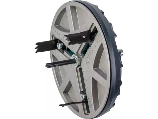 wolfcraft GmbH 5978000, Hålsågadapter, Svart, Grå, 13 cm