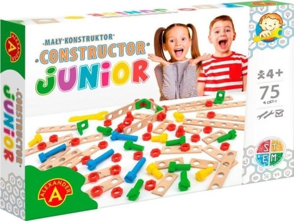 Junior puinen rakennussarja 75 kpl