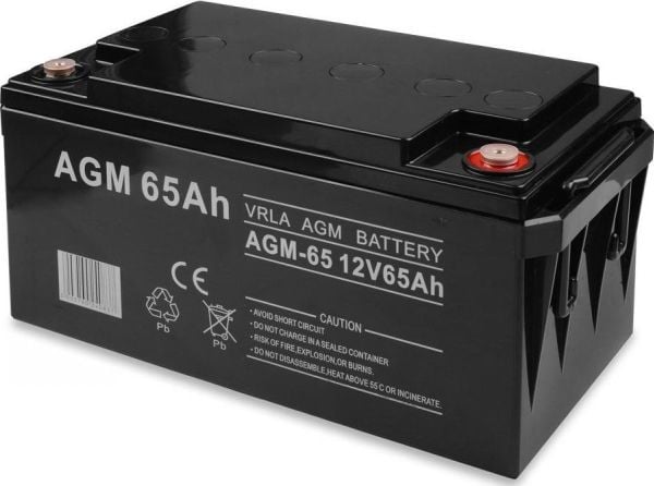 VOLT POLEN BATTERI AGM 12V 65Ah VRLA