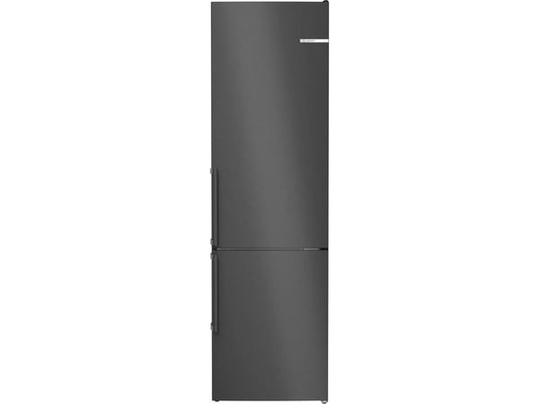 Bosch Serie | 4 KGN39VXCT - Kjøleskap/fryser - bunnfryser - bredde: 60 cm - dybde: 66.5 cm - høyde: 203 cm - 363 liter - Klasse C - svart rustfritt...