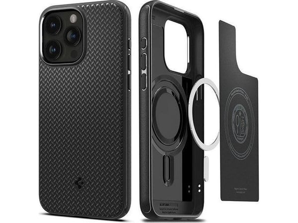 Spigen ACS06736, Suojus, Apple, iPhone 15 Pro, 15,5 cm (6.1"), Musta