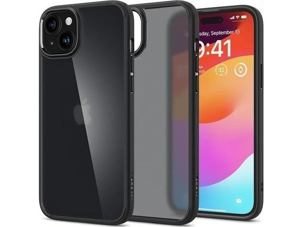 Spigen Ultra Hybrid Matte kotelo Apple iPhone 15, väri - Frost Black