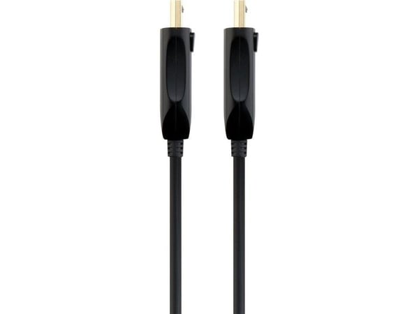PREMIUMCORD Optical DisplayPort 1.4 tilkoblingskabel M/M, gullbelagt kontakt. 15m (kport6-15)