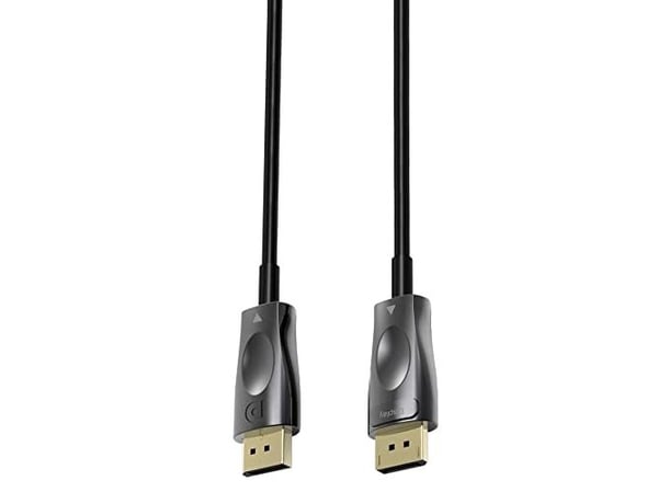 PREMIUMCORD Optical DisplayPort 1.4 tilkoblingskabel M/M, gullbelagt kontakt. 15m (kport6-15)