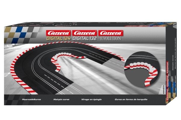 Carrera Hairpin Curve, Lekebilbane, Svart, Rød, Hvit, 8 år, Gutt/Jente, 17 stykker, 1:24