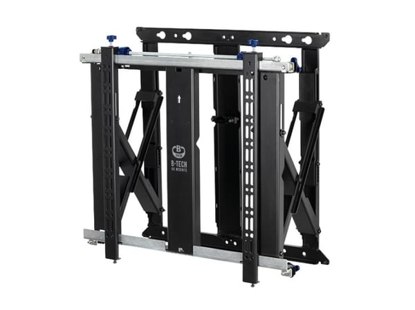 B-TECH Professional BT8312 - Slimline - monteringssett (pop-out-feste) - for videovegg - soft-open, full service - låsbar - svart - skjermstørrelse...