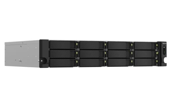 QNAP TS-1264U-RP - NAS-server - 12 brønner - kan monteres i rack - SATA 6Gb/s - RAID 0, 1, 5, 6, 10, JBOD, 50, 60 - RAM 8 GB - 2.5 Gigabit Ethernet...