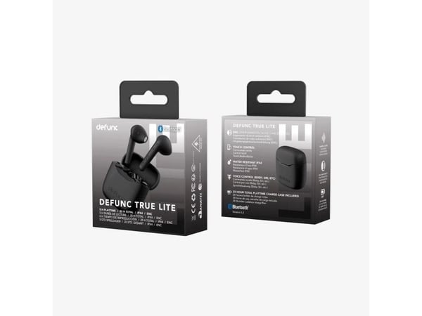 DeFunc True Lite - True langattomat kuulokkeet - in-ear - musta