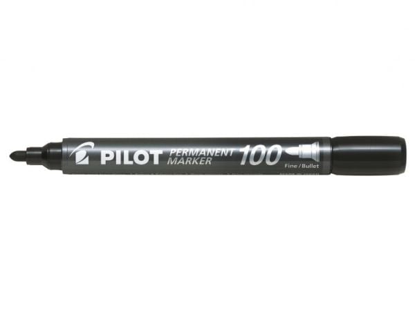 Marker Pilot 100 permanent assorterade färger (set om 4)