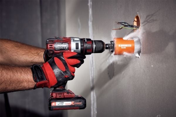 kwb 499025, Single/enkelt, Trådløs skrutrekker, Murstein, Betong, Laminert Panel, Lightweight concrete, Plast, Tre, Oransje, Hex- og SDS-plus-skaft...