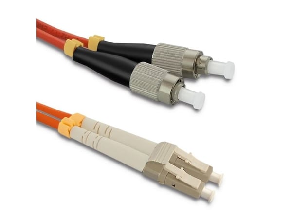 Qoltec - Koblingskabel - LC/UPC-multimodus (hann) til FC/UPC-multimodus (hann) - 5 m - fiberoptisk - dupleks - 50 / 125 mikroner - OM2 - halogenfri...