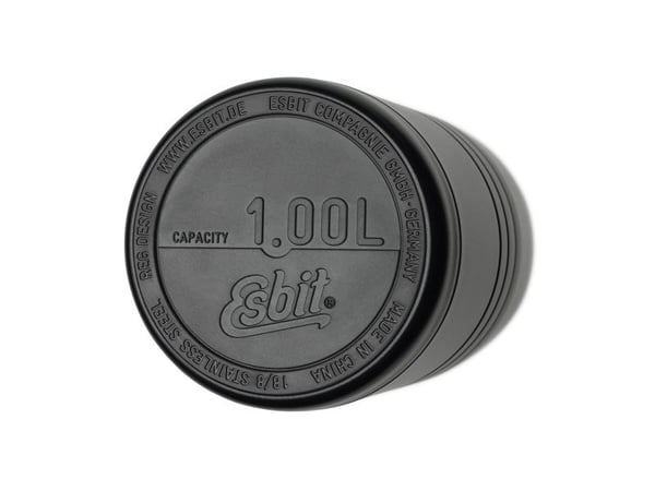 ESBIT MAJORIS, 1 L, Svart, Silver, Rostfritt stål, Camping, 10,8 cm, 208 mm
