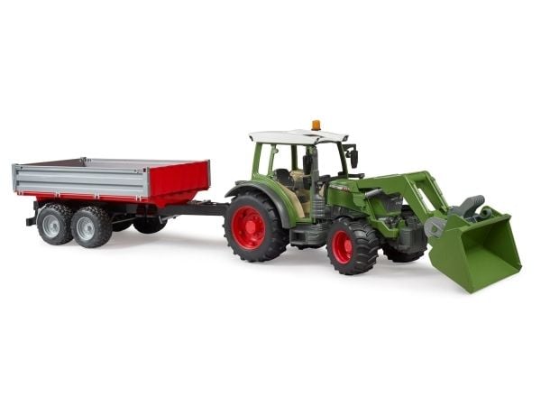 Fendt Vario 211 med frontlaster og sidevegghenger, modellkjøretøy