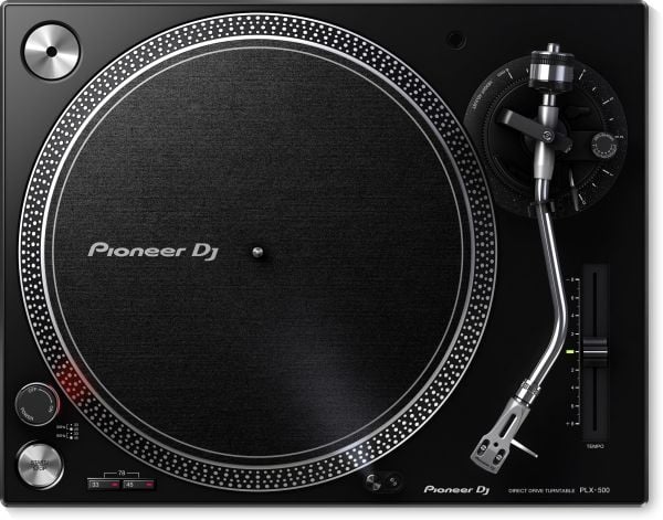 Pioneer PLX-500, Direktedrevet DJ-platespiller, 33 1/3,45,78 RPM, 0,15%, 50 dB, 1,6 kg/cm, 1 s