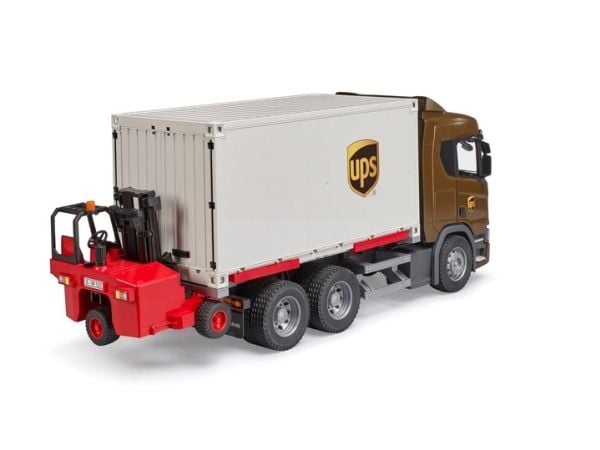 Brother - Scania Super 560R UPS logistikktruck med truckmontert gaffeltruck