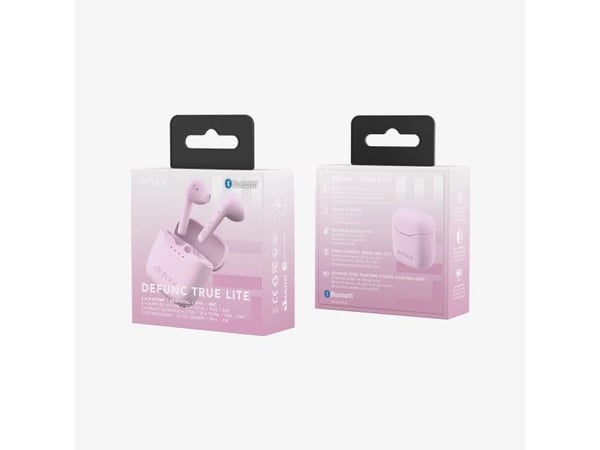 DeFunc True Lite - True wireless-hodetelefoner - i øret - rosa