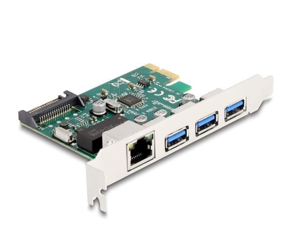 Delock - Nettverksadapter - PCIe 2.0 - Gigabit Ethernet x 1