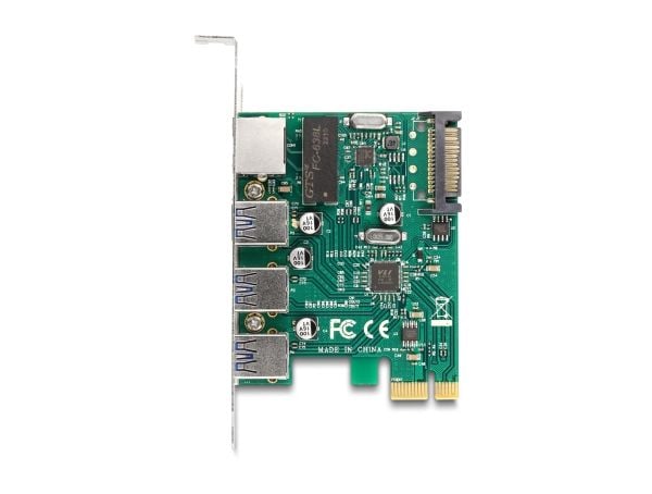 Delock - Nettverksadapter - PCIe 2.0 - Gigabit Ethernet x 1