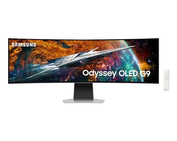 Samsung Odyssey OLED G9 S49CG950SU - G95SC Series - OLED-skjerm - Smart - gaming - kurvet - 49" - 5120 x 1440 UWQHD @ 240 Hz - 250 cd/m² - 1000000:...