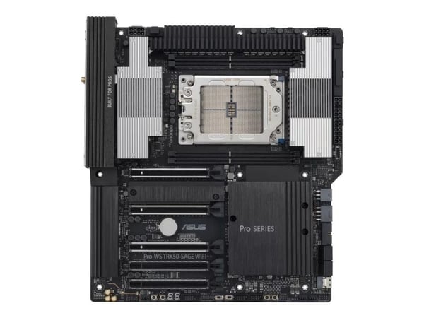 ASUS PRO WS TRX50-SAGE WIFI - Hovedkort - SSI CEB - Socket sTR5 - AMD TRX50 Chipset - USB 3.2 Gen 1, USB 3.2 Gen 2, USB-C 3.2 Gen 2x2 - 10 Gigabit ...