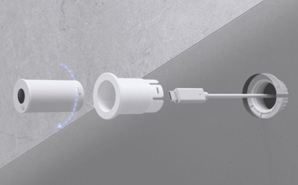 Ubiquiti UniFi AI Theta - Lang avstand - overvåkingskamera - kule - innendørs - farge (Dag og natt) - 8 MP - 3840 x 2160 - fastfokal - H.264 - DC 5 V