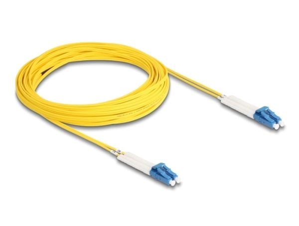 Delock - Nettverkskabel - LC-enkeltmodus (hann) vinklet til LC-enkeltmodus (hann) vinklet - 10 m - fiberoptisk - dupleks - 9 / 125 micron - OS2 - h...