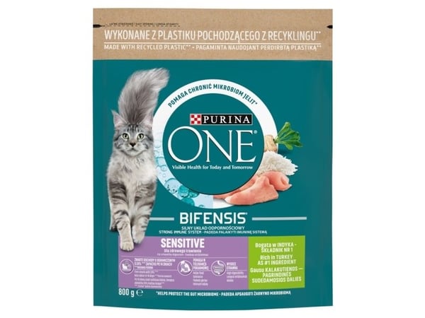 PURINA One Bifensis Adult Sensitive - kuivaruoka kissanpennuille - 800g