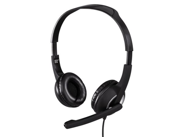 Hama "HS-P150" - Hodesett - on-ear - kablet - svart, sølv