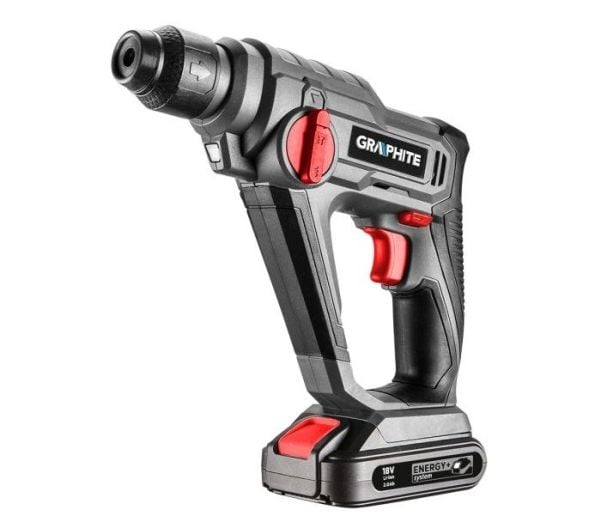 Graphite 58G009, SDS Plus, Grå, 1 cm, 900 RPM, 0,8 J, 5000 bpm