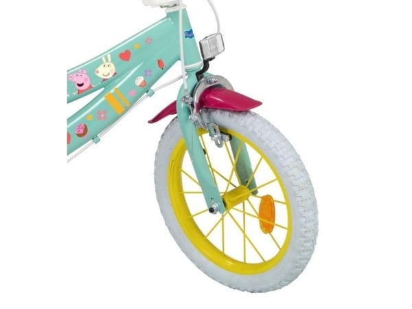 Barncykel 14" Peppa Pig grön 1498 TOIMSA