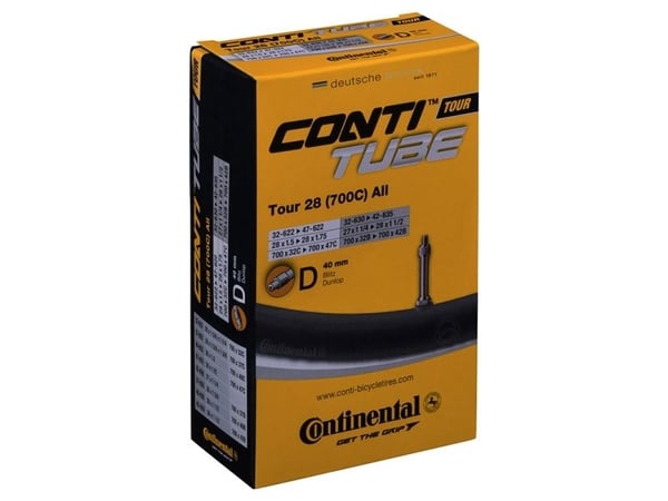 Continental Continental Tour innerrør 28'' x 1,25'' - 1,75'' dunlop 40 mm universalventil