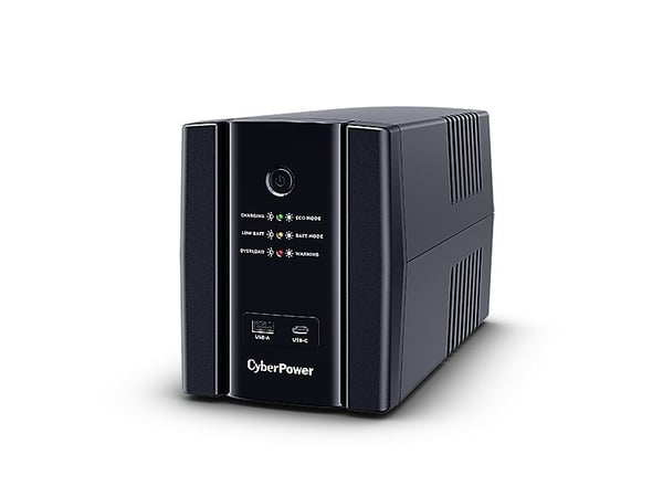 CyberPower UT Series UT1500EG-FR - UPS - AC 230 V - 900 watt - 1500 VA - enkeltfase - Ethernet 10/100/1000, USB - utgangskontakter: 4 - svart