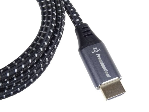 PREMIUMCORD-kabel HDMI 2.1 High Speed + Ethernet-kabel 8K@60Hz, gullbelagte kontakter, 3 m (kphdm21s3)