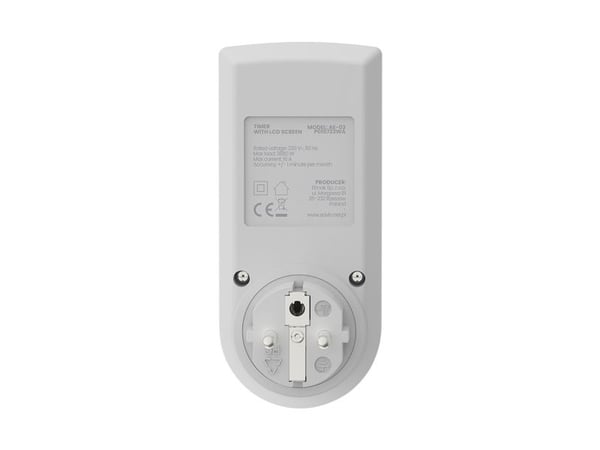 Savio AE-03, Daglig/ukentlig, Hvit, Digitalt, LCD, Knapper, 230 V