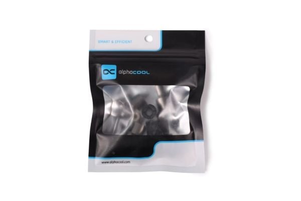 Alphacool 15725, Asennussarja, musta, Ruostumaton teräs, 25 mm, 10 g