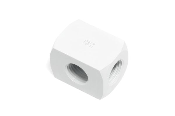 Alphacool 17629, Vannblokk, Messing, Hvit, 1/4", 22 mm, 30 mm