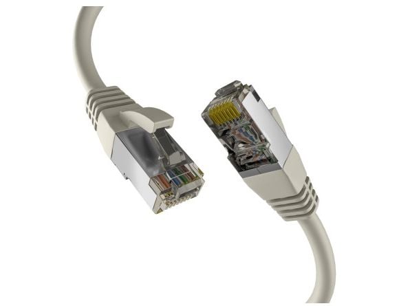 EFB-Elektronik CAT8.1 GRÅ 0,50m RJ45 PATCH KABEL S/FTP PIMF LSZH 2000MHZ 40GB NETTVERKSKABEL (EC020200256)