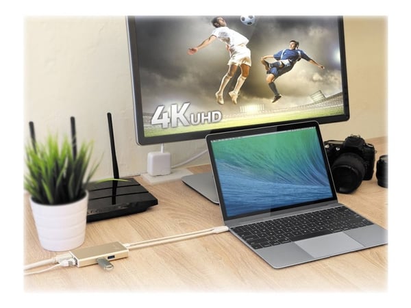 j5create JCA374 - Dokkingstasjon - USB-C 3.1 - HDMI - 1GbE