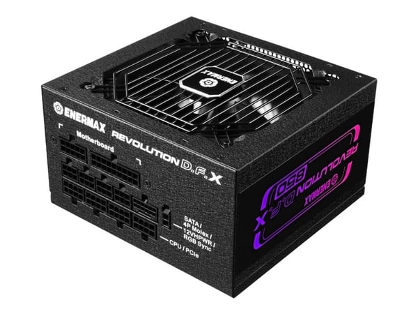 Enermax Revolution D.F. X - Strømforsyning (intern) - helt modulær - ATX12V 3.0 - 80 PLUS Gold - AC 100-240 V - 850 watt