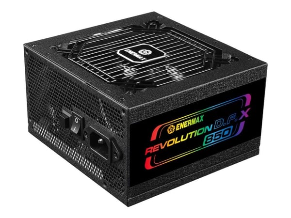Enermax Revolution D.F. X - Strømforsyning (intern) - helt modulær - ATX12V 3.0 - 80 PLUS Gold - AC 100-240 V - 850 watt
