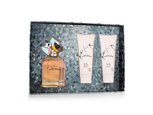 Marc Jacobs Perfect-sett: Eau de Parfum 100 ml + body lotion 75 ml + shower gel 75 ml