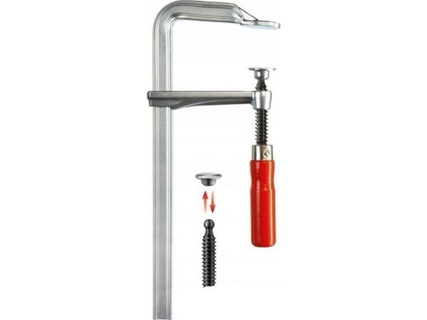 Bessey skrustikke/skrutvinge i stål GZ 120/60 mm