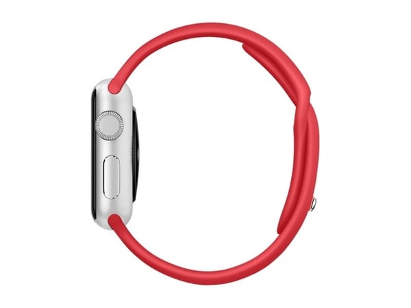 Apple 38mm Sport Band - ranneke älykellolle - punainen - Watch Hermès Series 7, Hermès Series 9, SE 3, Series 10, Series 11, Series 8, Series 9, Se...
