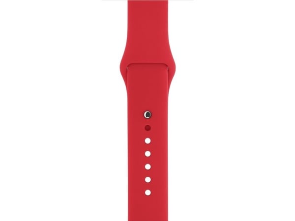 Apple 38mm Sport Band - ranneke älykellolle - punainen - Watch Hermès Series 7, Hermès Series 9, SE 3, Series 10, Series 11, Series 8, Series 9, Se...