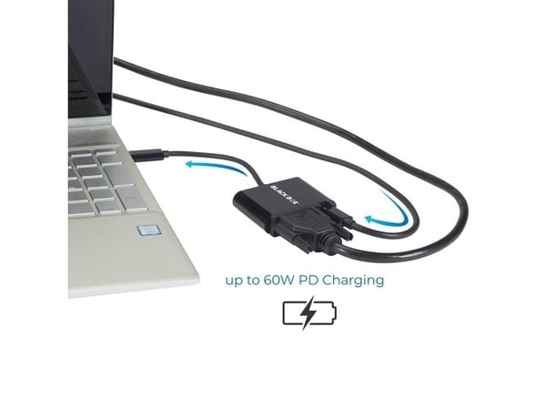 Black Box VA-USBC31-DVIC, Sort, 60 Hz, 1920 x 1200 piksler, 0 - 45 °C, -10 - 70 °C, 10 - 85%