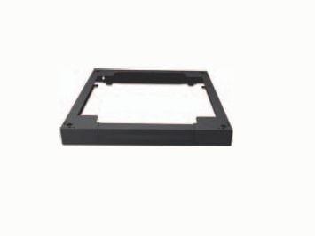 Triotronik SOCKET 600*600 BL, taustalevy, musta, 1U, 5 - 90 °C, 0 - 70 °C, CE, RoHS