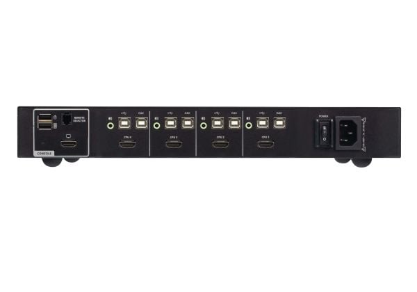 ATEN CS1184H4C, 3840 x 2160 piksler, 4K Ultra HD, 5 W, Sort