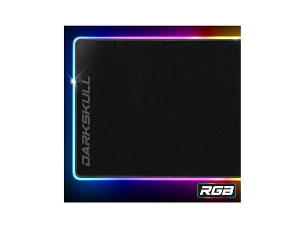 Spirit of Gamer Darkskull Hub RGB - XXXL, Sort, Bilde, Stoff, Gummi, Multi, Antiskliunderlag, Musematte til gaming