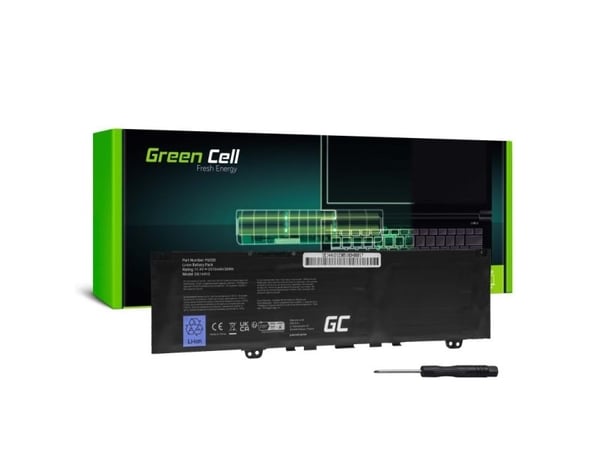 Green Cell - Batteri til bærbar PC (tilsvarer: Dell F62G0) - litiumpolymer - 3-cellers - 2200 mAh - svart