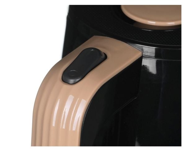 Feel-Maestro MR033 black, 1,7 l, 2200 W, Sort, Plast, Vannivåindikator, Overopphetingsbeskyttelse